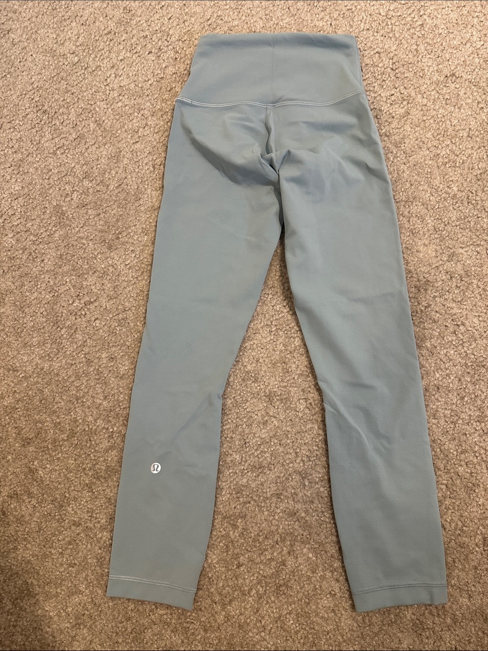 Lululemon High-Waist Light Sage Green Leggings